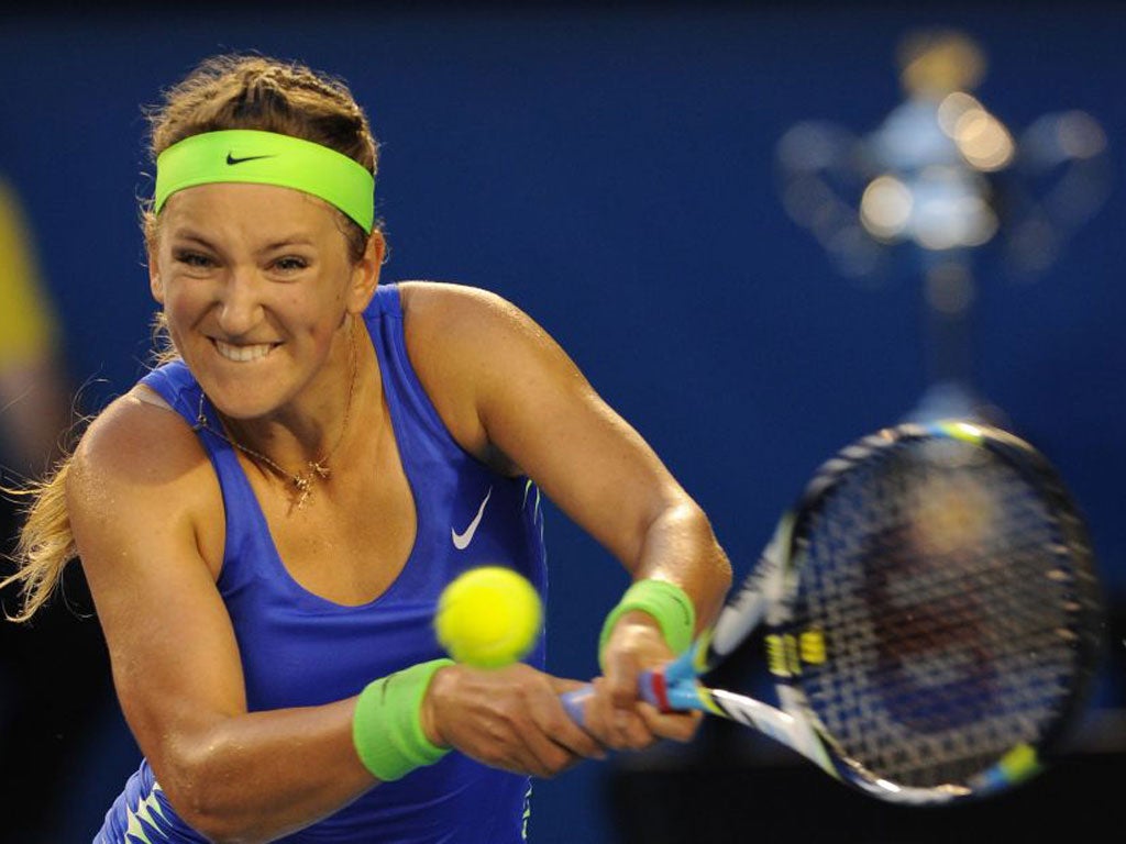 Azarenka was too strong for Maria Sharapova in Melbourne