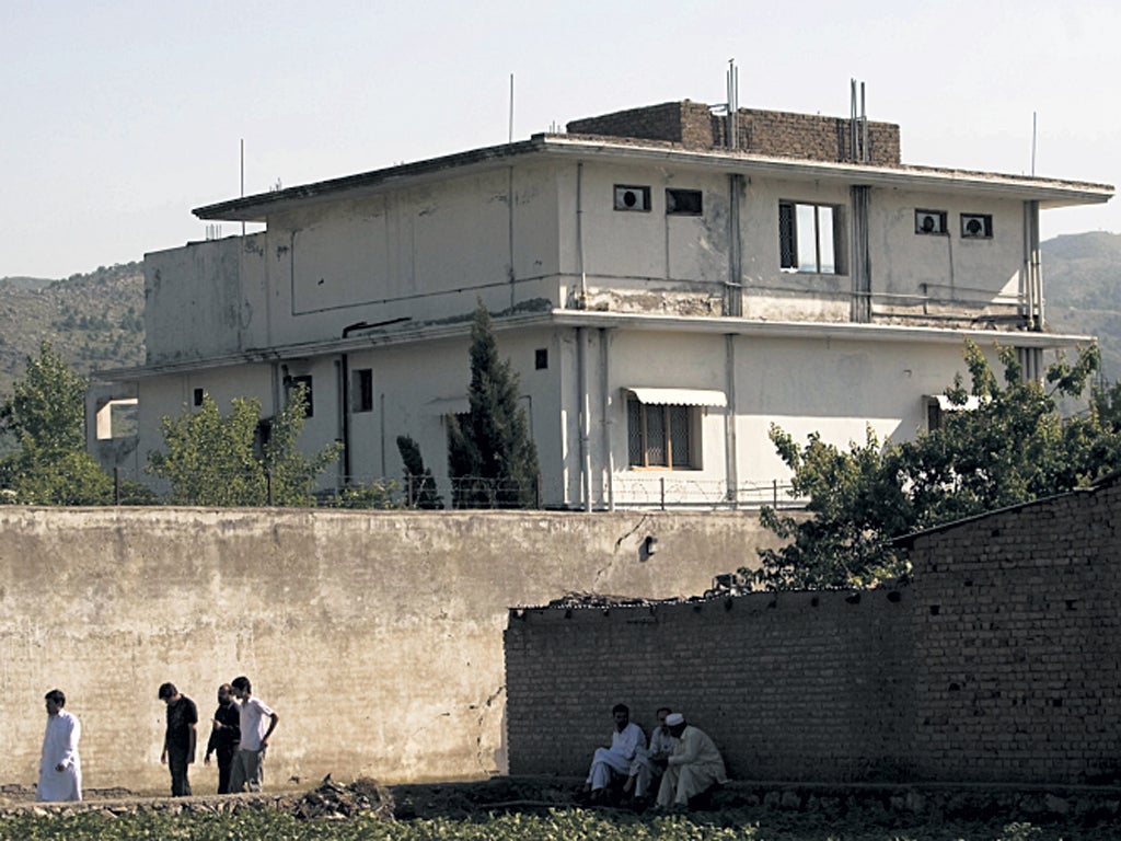 The Abbottabad compound in which Osama bin Laden was killed