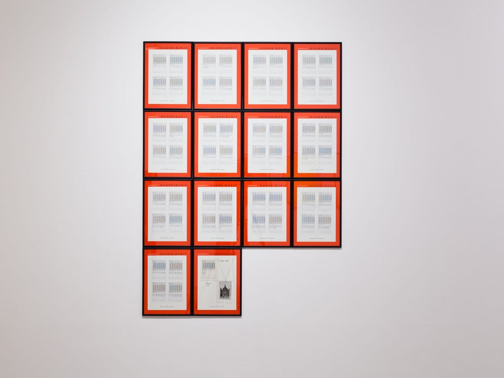 Write away: Darboven's Weltansichten (1990), at first glance an appointments organiser, reveals only scribbles