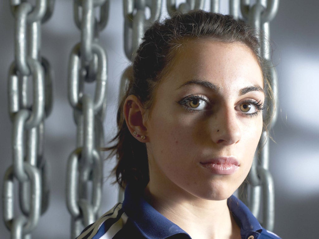 London Olympics 2012 weight lifting contender Hannah Powell