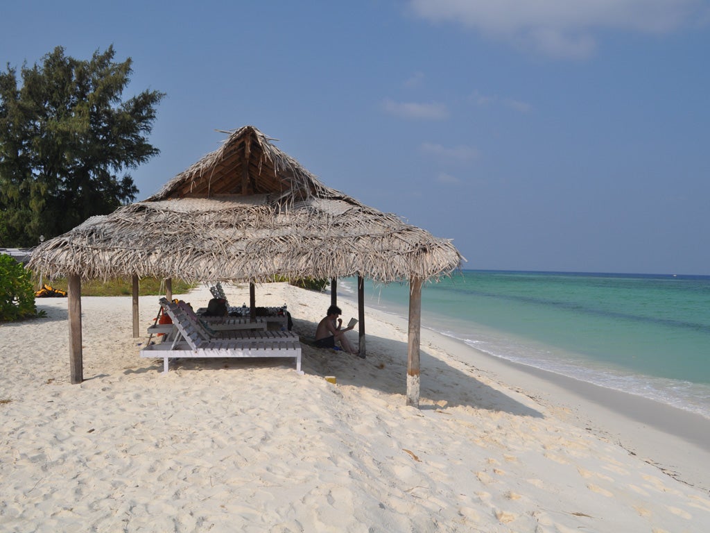 Sun, sea and silence: one of Kadmat's white sand beaches