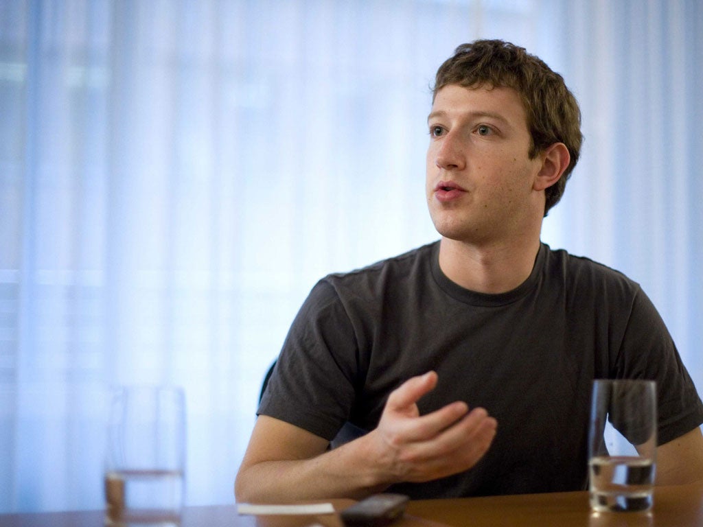 Facebook founder and CEO Mark Zuckerberg