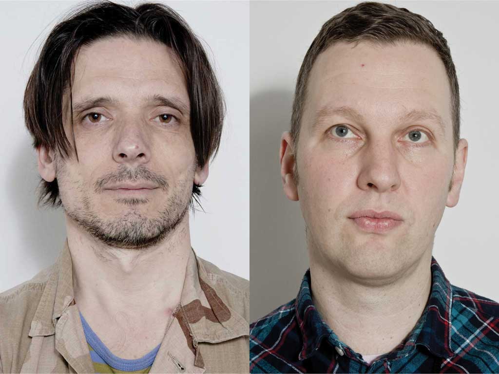 Deller, right, says of Shrigley: 'It can be quite difficult talking to him: he's 6ft 5in and I'm 5ft 5in'