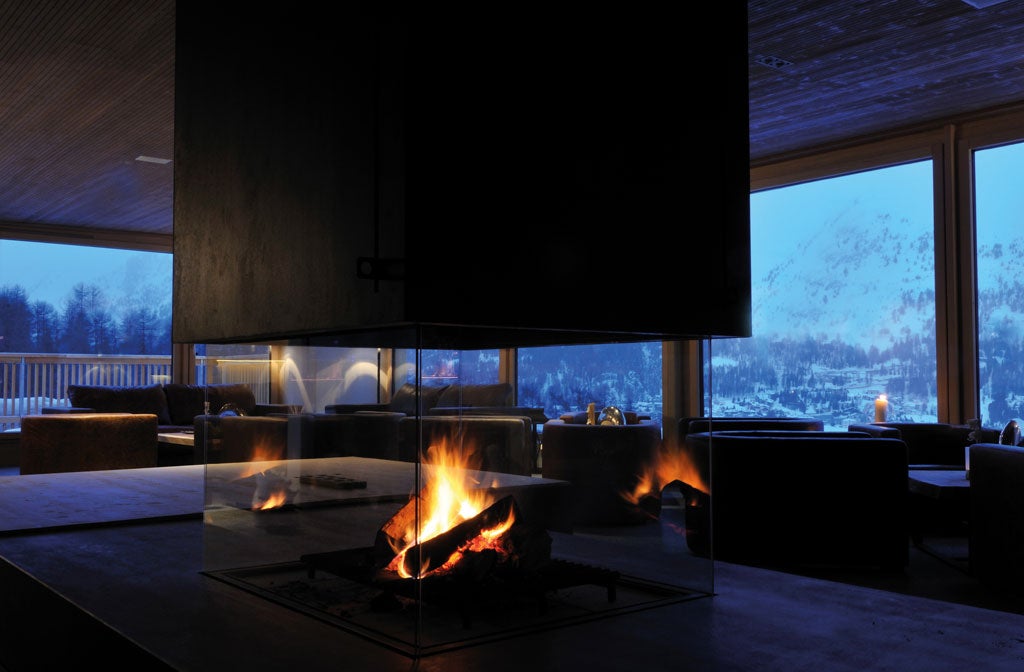 Light my fire: The Nira Alpina's stylish bar