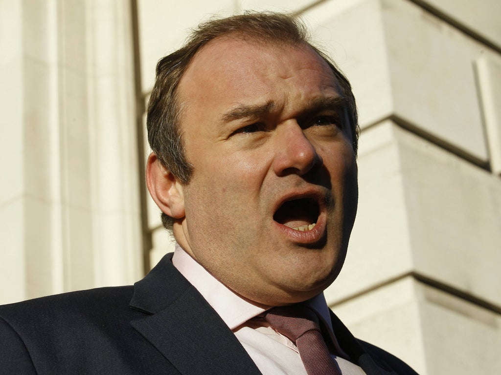 New energy and climate change secretary Ed Davey