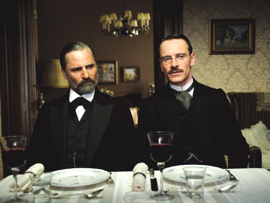 Ego and super-ego: Freud (Viggo Mortensen) and Jung (Michael Fassbender) in A Dangerous Method