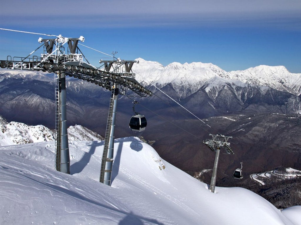 Sochi, the venue for the 2014 Winter Olympics, has opened its slopes