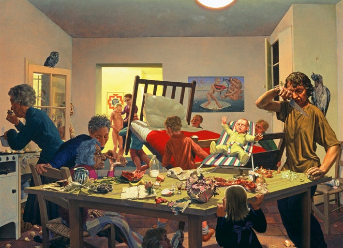 Jonathan Leaman, A Jan Steen Kitchen, 1995-6