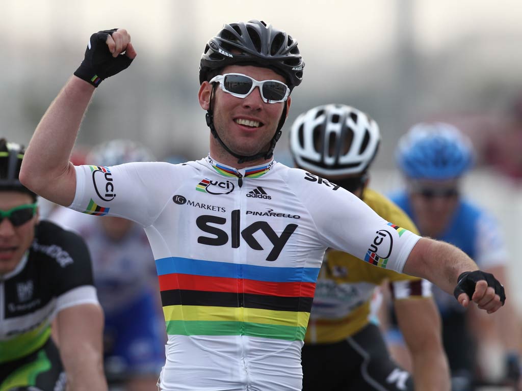 Cavendish crosses the line in Qatar