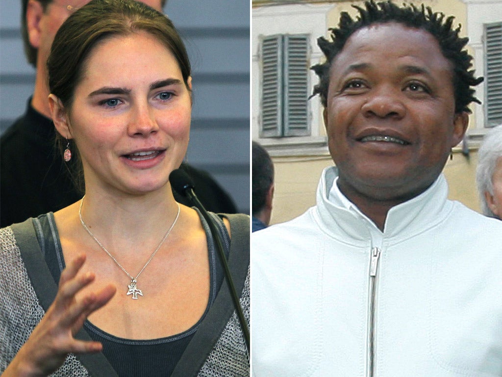 Amanda Knox was convicted of slandering Patrick Lumumba