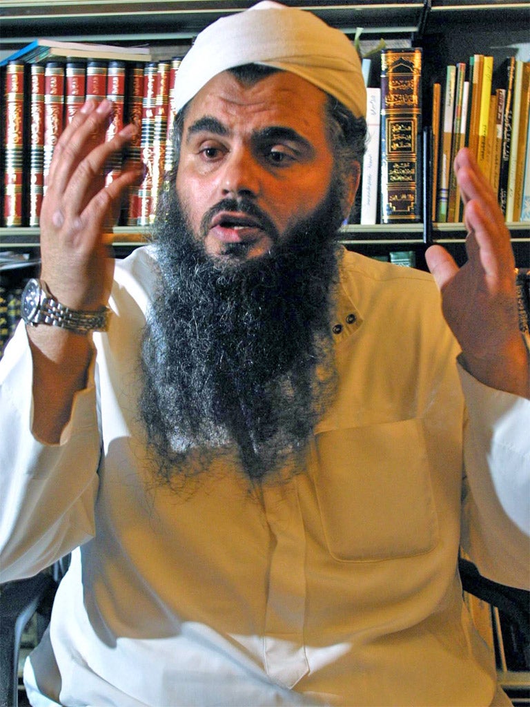 Abu Qatada at his London home in 2001