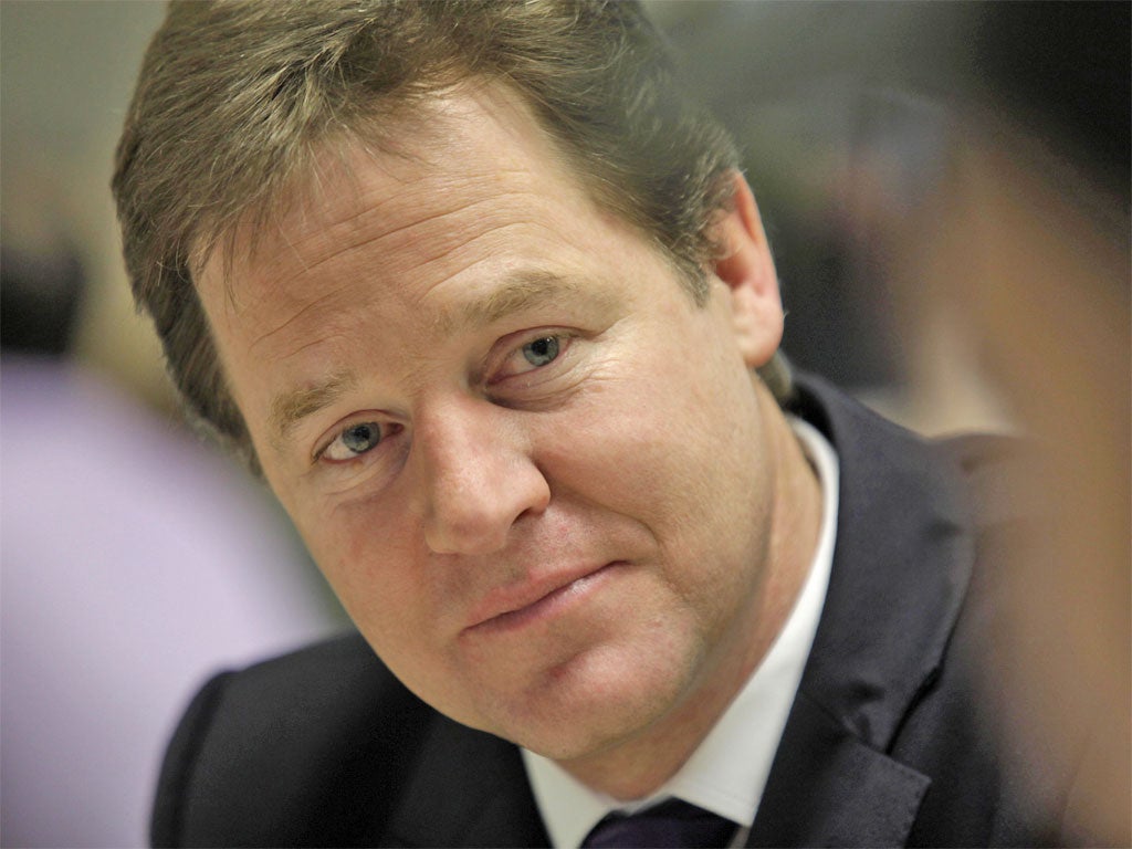 Nick Clegg launched his party's English local government election campaign today