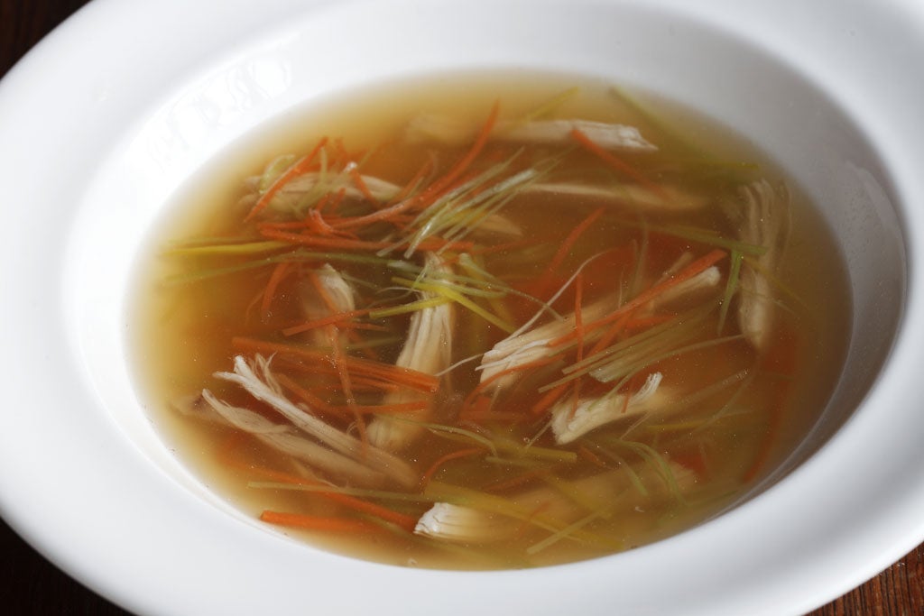 Consommé julienne is a classic