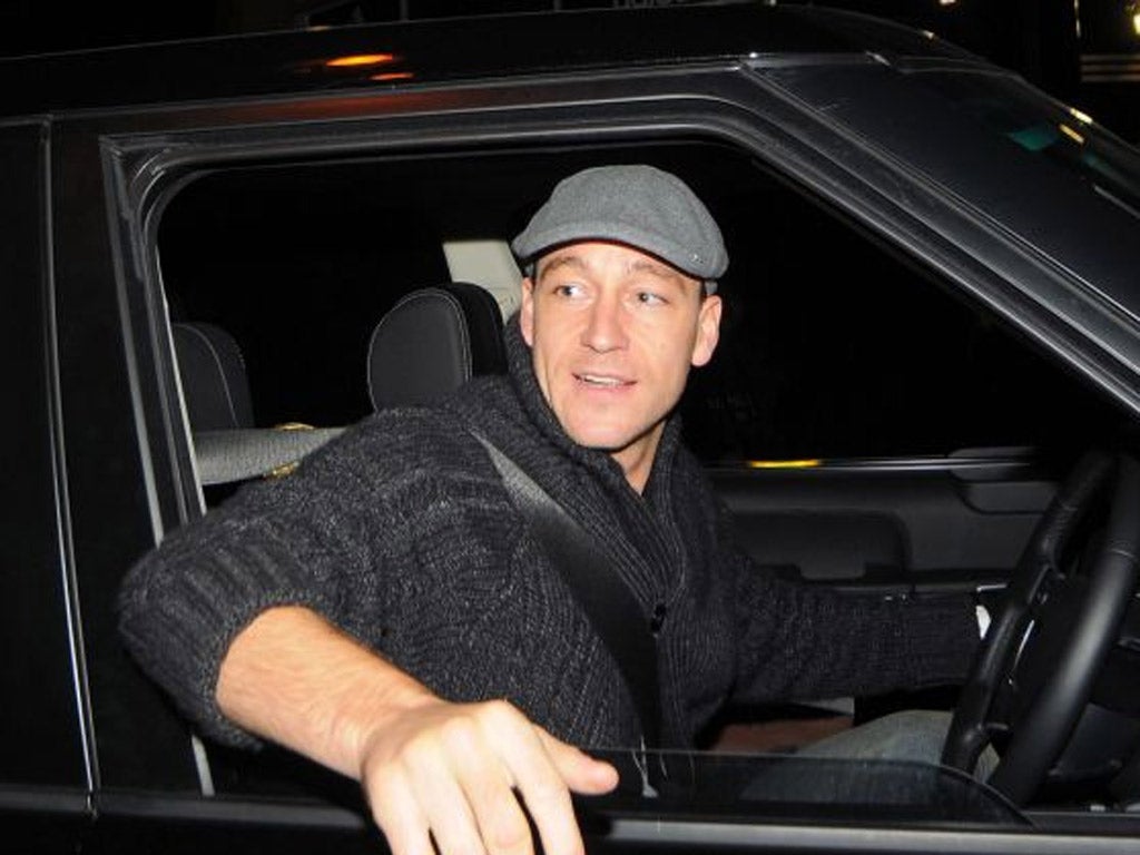John Terry: Pictured before his most recent tribulations, England’s ex-captain has time to make nice