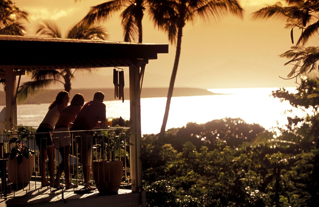 The swish resort town of Port Douglas is a more upmarket, lower-key alternative to Cairns as a base