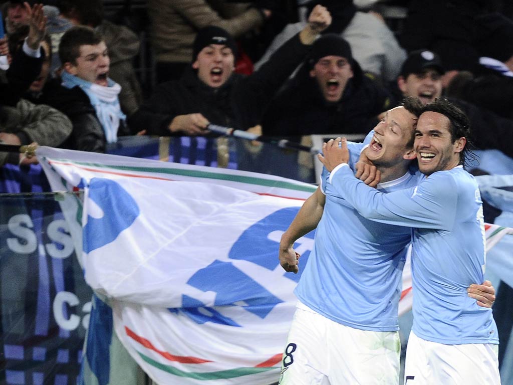 Libor Kozak celebrates after scoring the winning goal