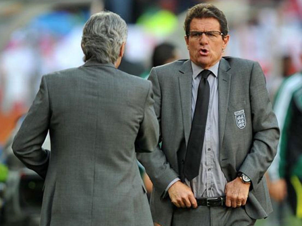 Fabio Capello and his right-hand man Franco Baldini seek pastures new