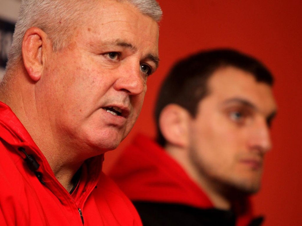 Warren Gatland explains his new hardline approach yesterday