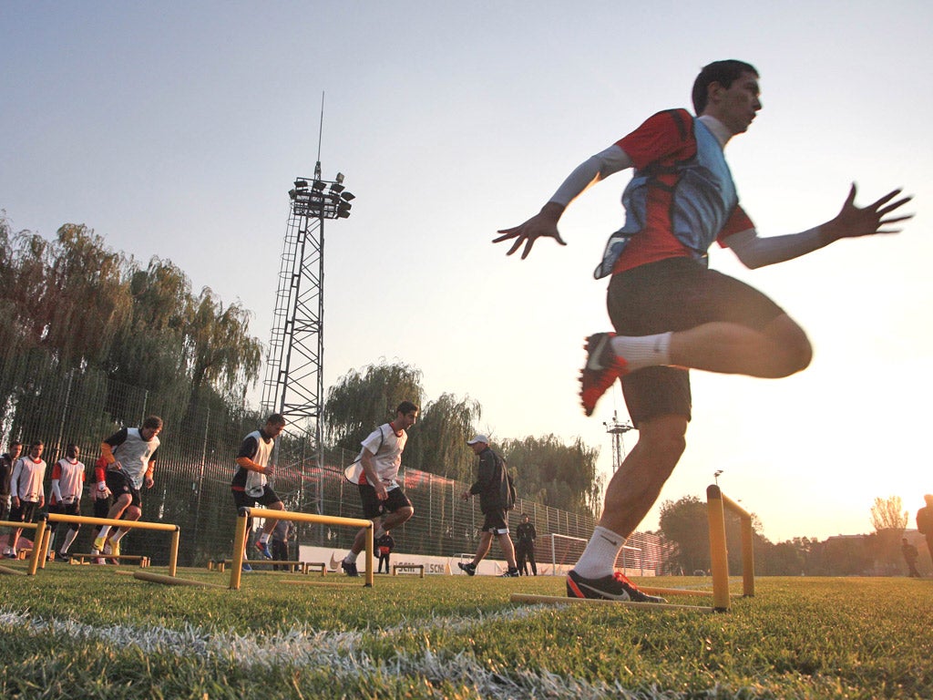 The training facilities at Shakhtar which former Arsenal striker Eduardo says are world class