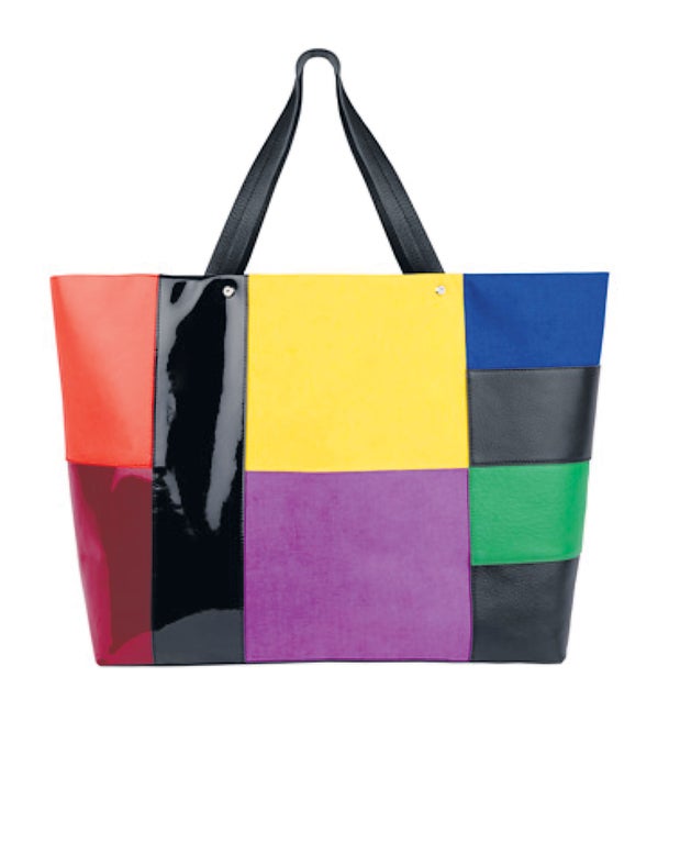 We Love: Pringle patchwork - Abstract blocks of contrasting colours and fabrics are woven together in this new capsule collection of designs by the Turner Prize-nominated artist Liam Gillick. From £145, pringlescotland.com