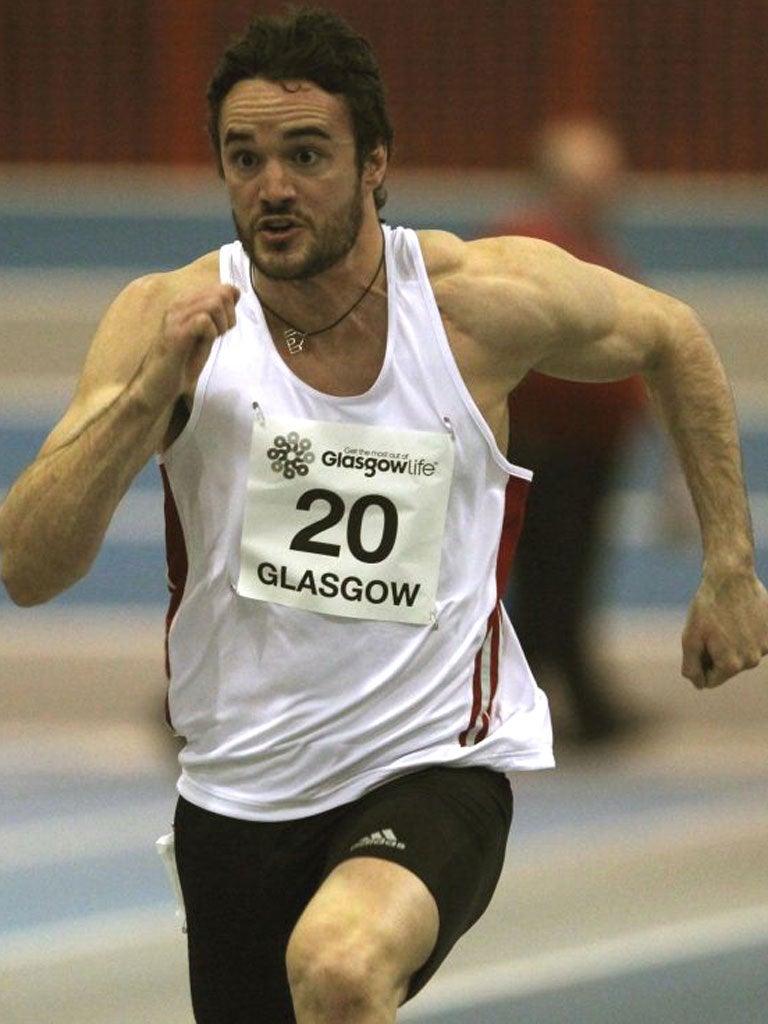 Thom Evans in action at the Kelvin Hall