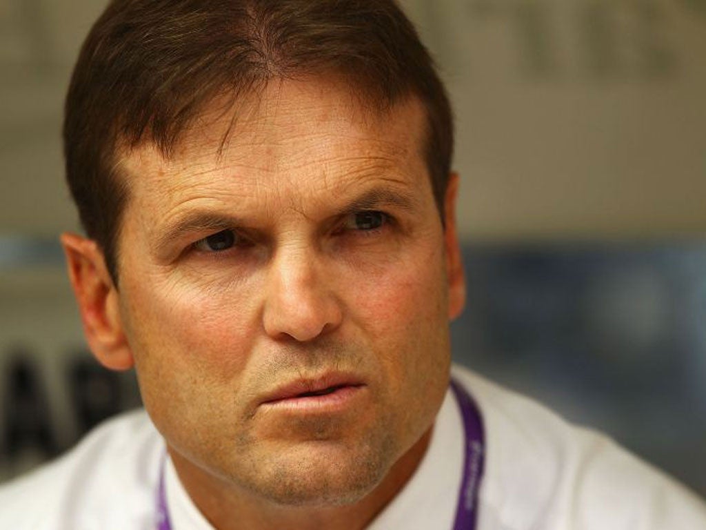 MICK POTTER: The Bradford coach admitted
his side simply ‘couldn’t handle’ class of Wigan