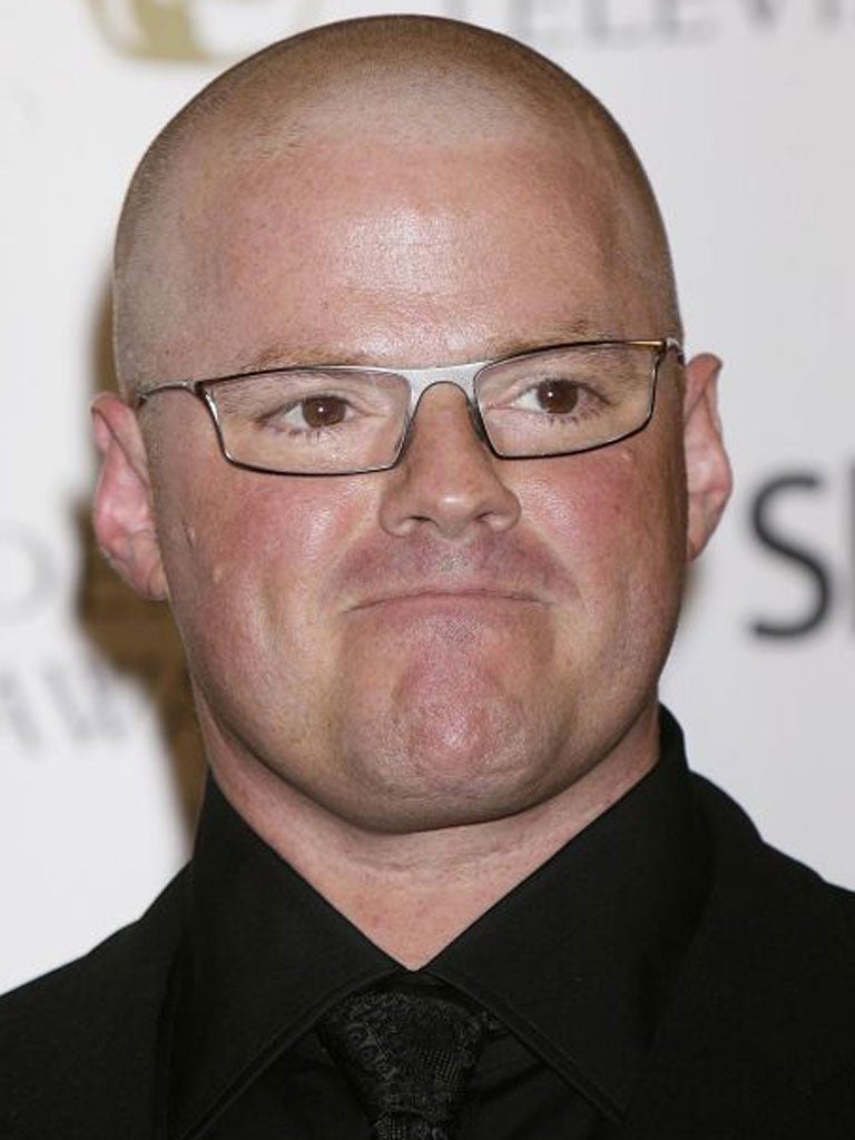 Heston Blumenthal is favourite to cook the £200,000 burger made from 3,000 strips of
synthetic meat protein