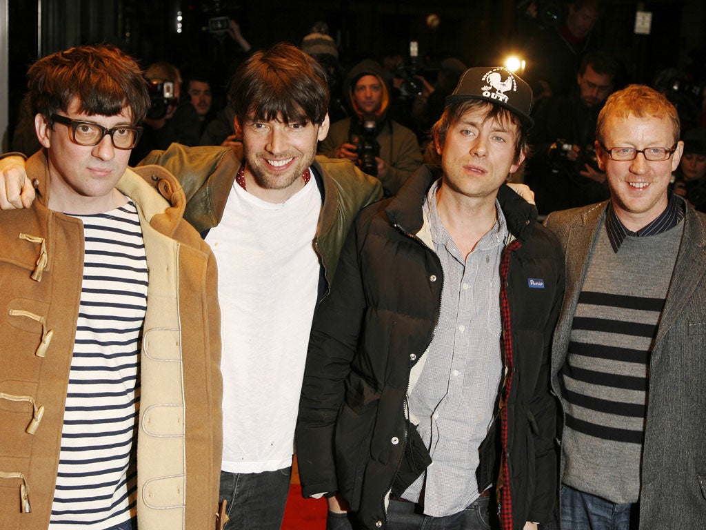 Blur will perform five songs as they receive the outstanding contribution prize at the Brits