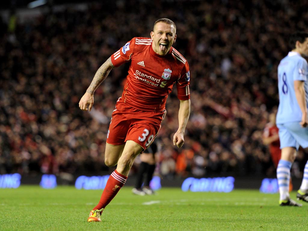 Craig Bellamy celebrates his semi-final goal