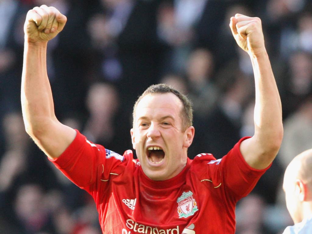 Liverpool midfielder Charlie Adam