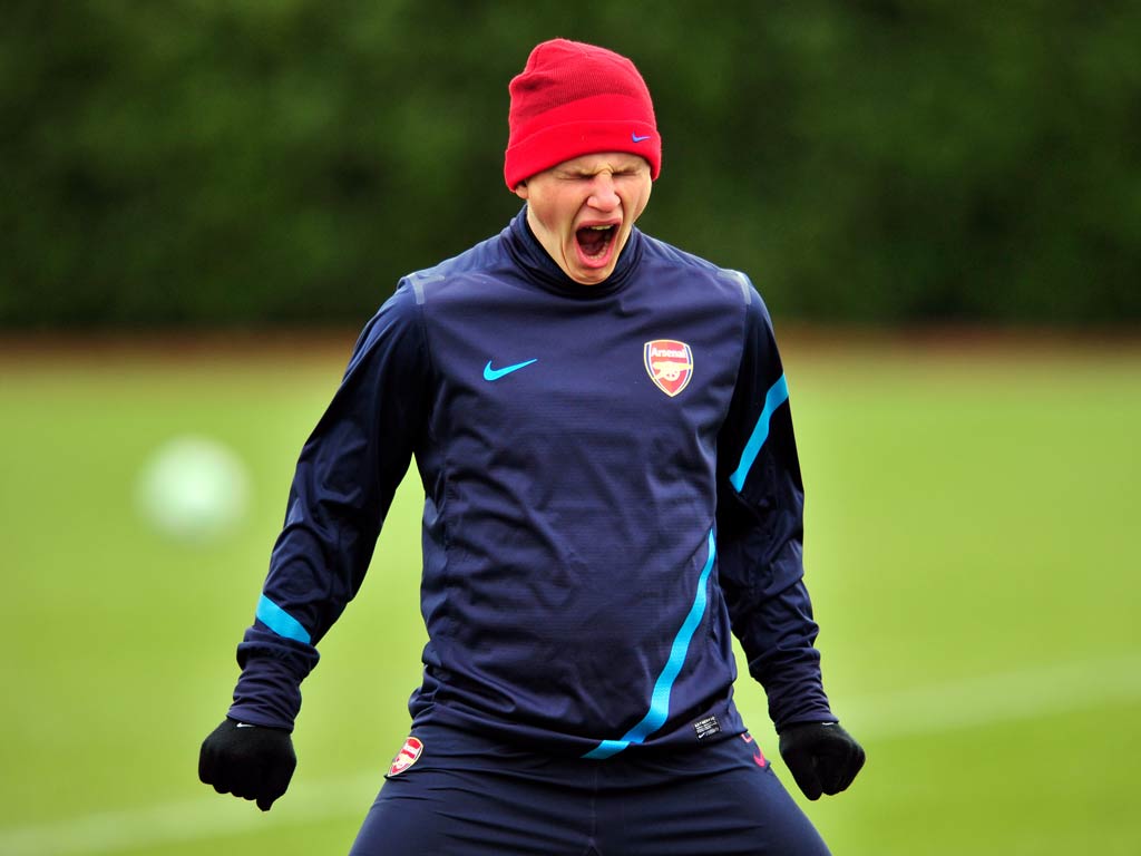 Arsenal midfielder Andrei Arshavin