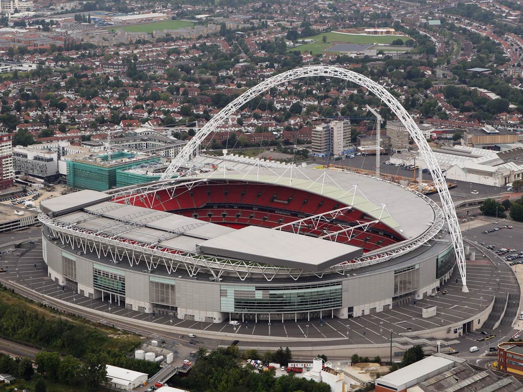 A view of Wembley Stadium