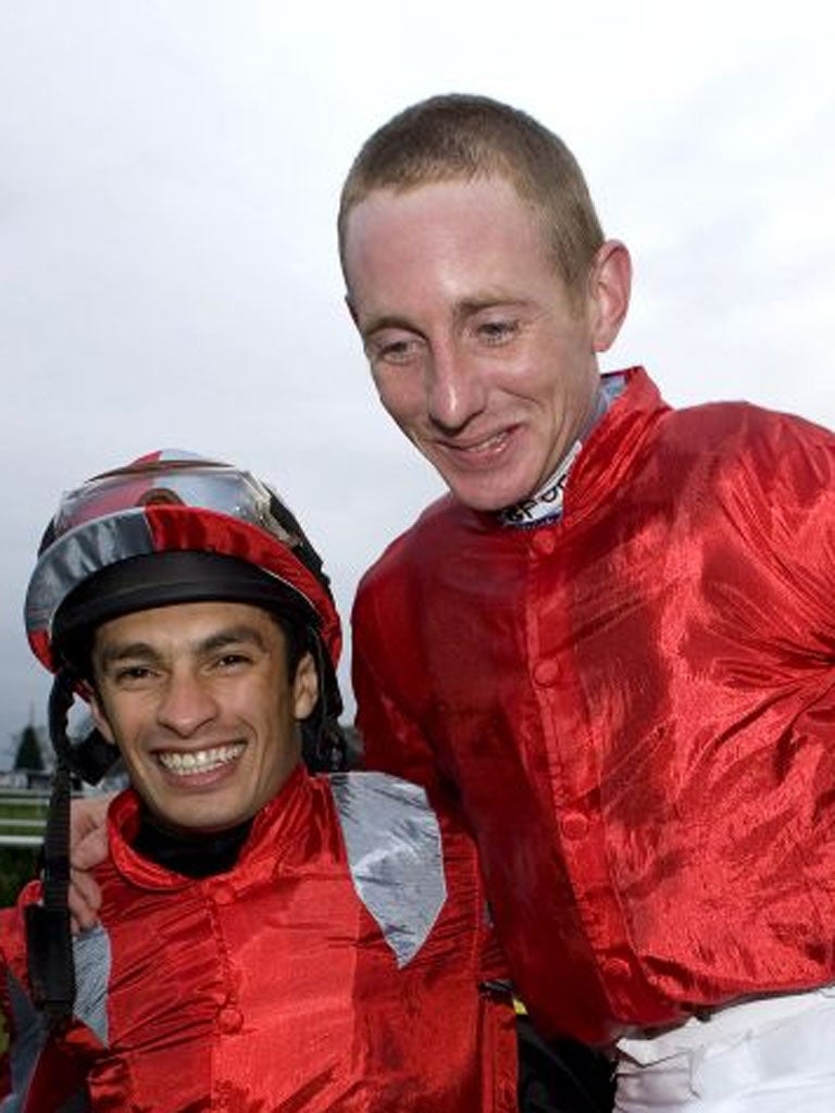 Paul Hanagan (right) has earned promotion