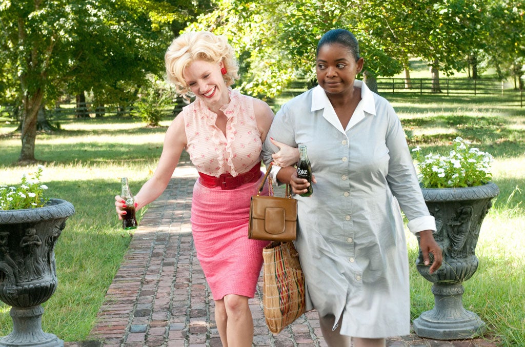 Jessica Chastain with Octavia Spencer in The Help