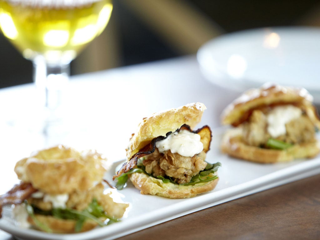 A dish from Little Bear, which describes itself as a 'Belgian
beer café'