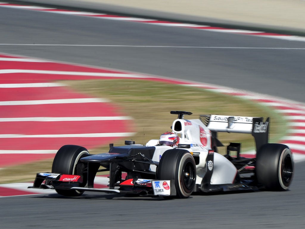 Japanese driver Kamui Kobayashi