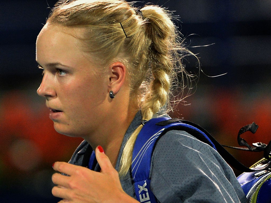 Caroline Wozniacki who has been beaten by German Julia Gorges in each of their last three matches