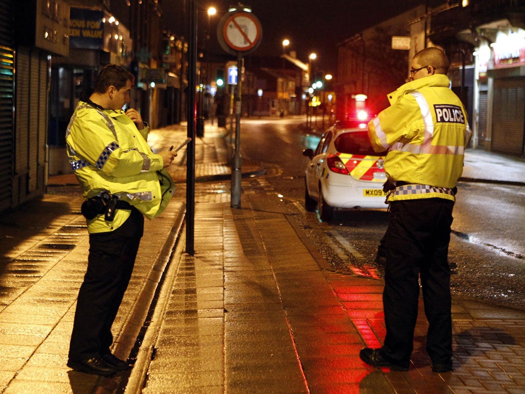 Police in Heywood, Rochdale