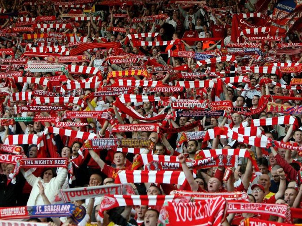 Jane Hardwick says Liverpool fans were not the first to sing 'You'll Never Walk Alone', but herself - a Manchester United supporter - at Old Trafford