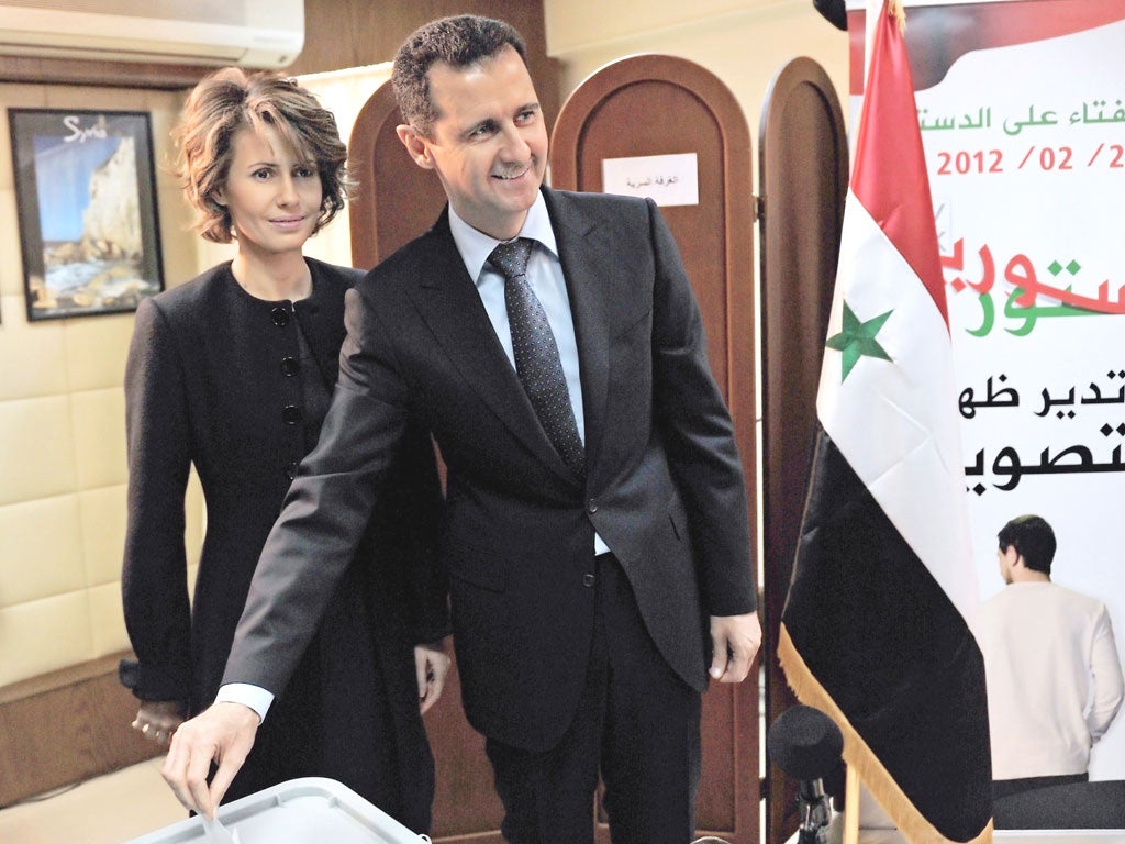 The myth: President casts ‘vote for peace’ in referendum on
constitutional reform that the West condemns as a ‘farce’