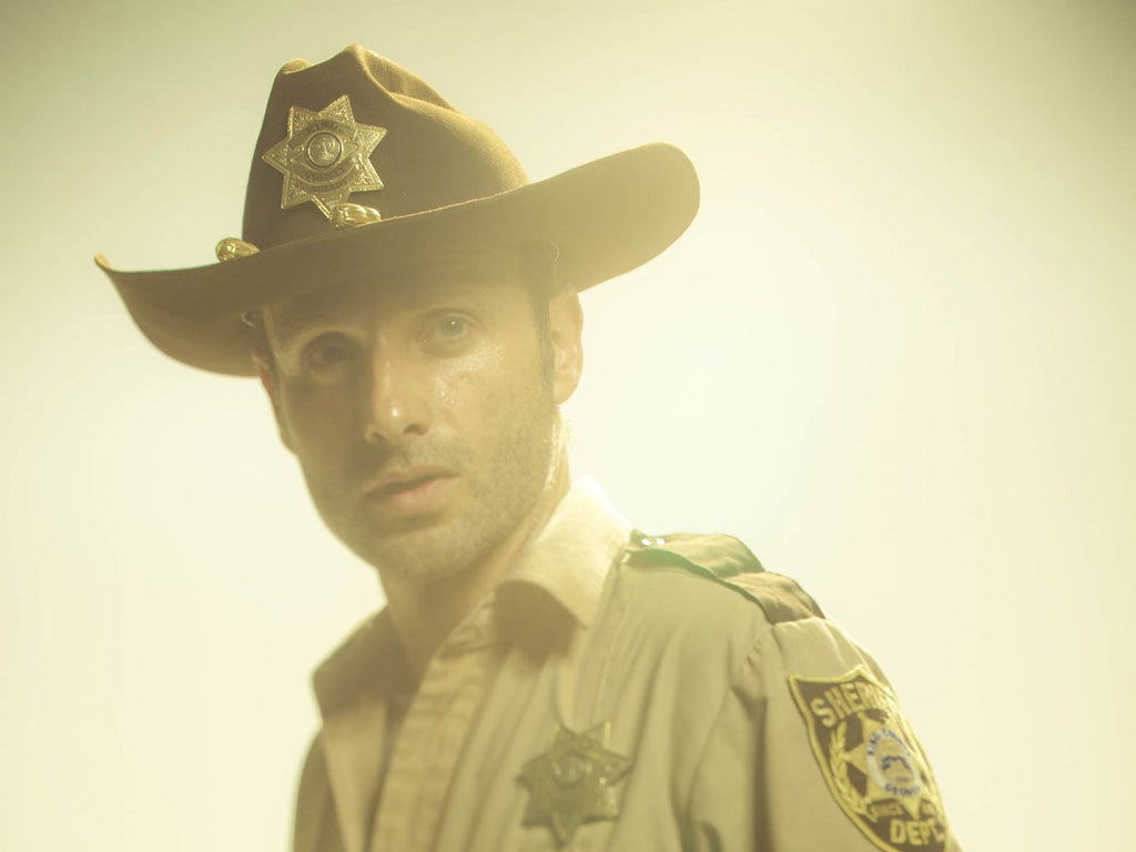 Top gun: Andrew Lincoln as Rick Grimes in 'The Walking Dead'