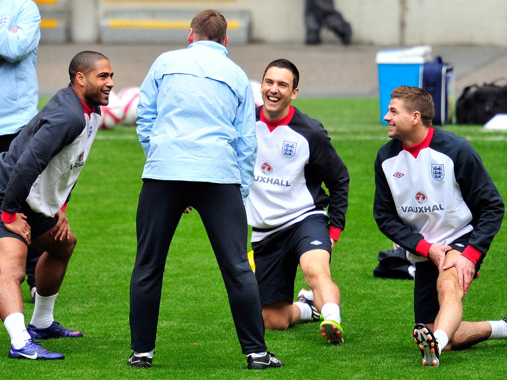 Stuart Pearce takes charge of England training