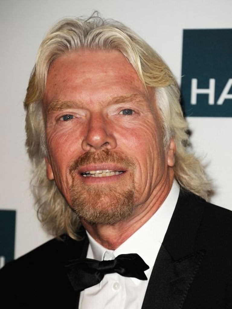 Richard Branson: 'Thanks to everybody for making
Twitter a great place to share and discuss. Proud to top @TheIndyNews #twitter100'