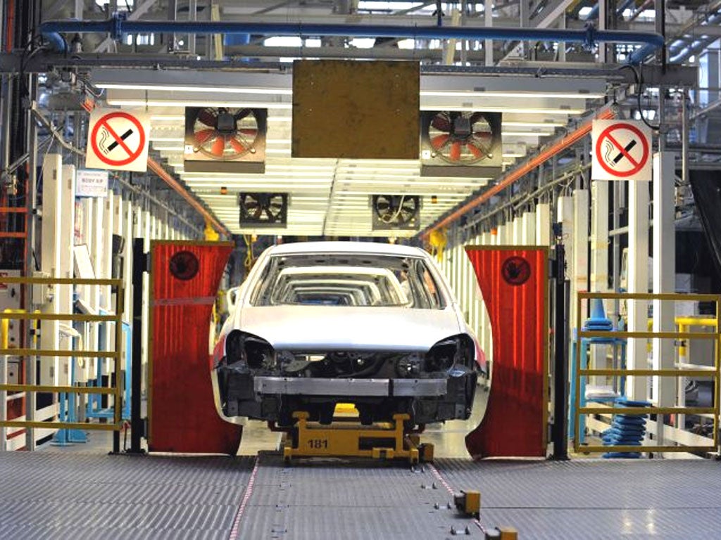 The car assembly line at Ellesmere Port