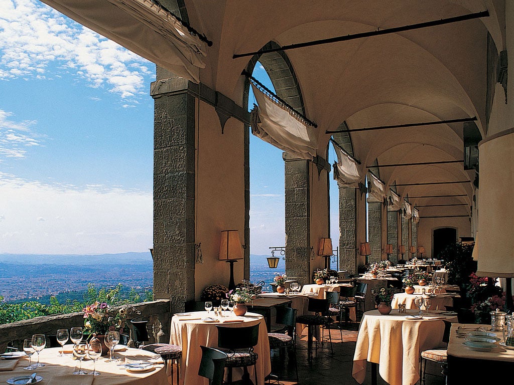 Under the arches: Villa San Michele near Florence