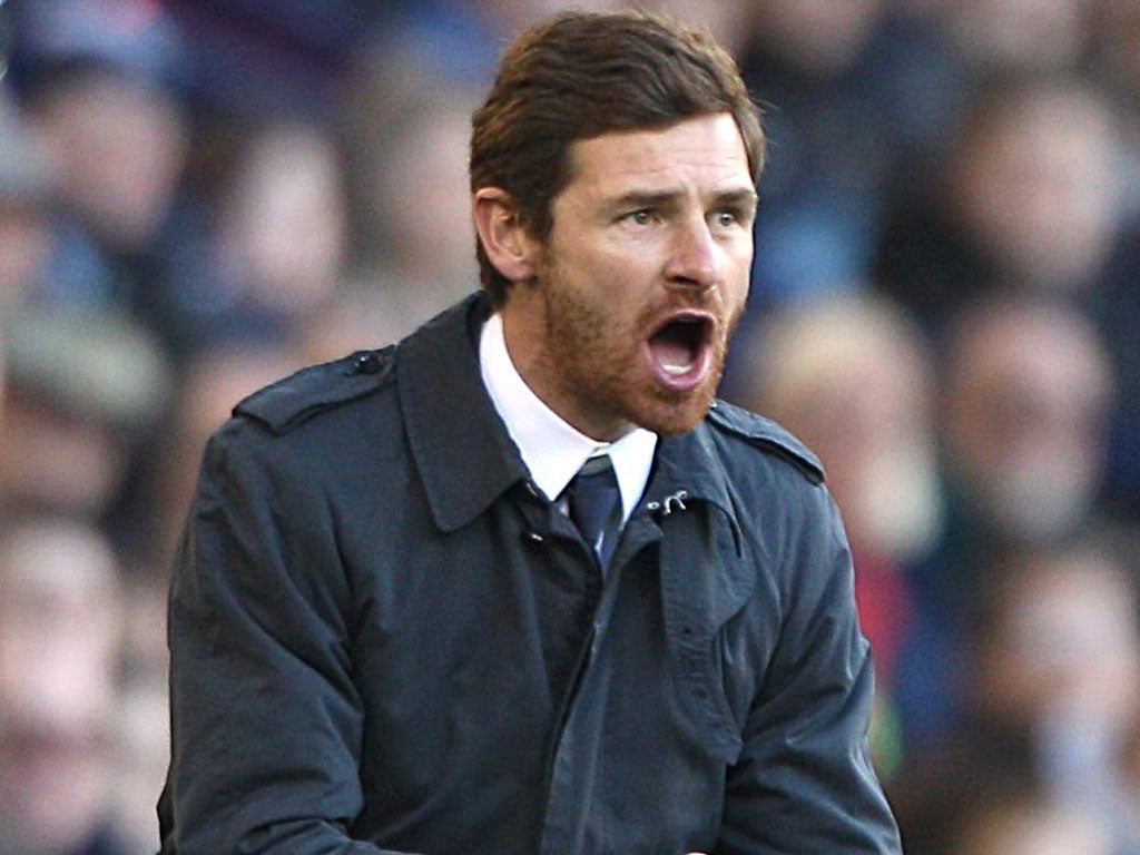 Under pressure: Andre Villas-Boas feels the heat