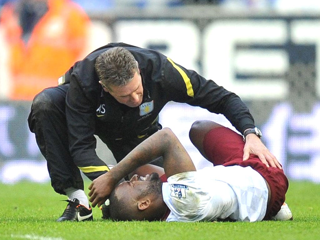 Darren Bent was injured last week against Wigan Athletic