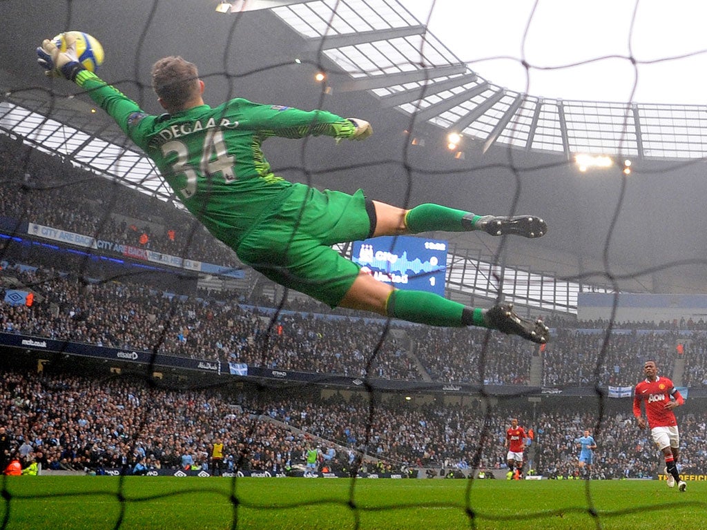 Anders Lindegaard had just broken into the Red Devils first team on a regular basis when he injured an ankle in training