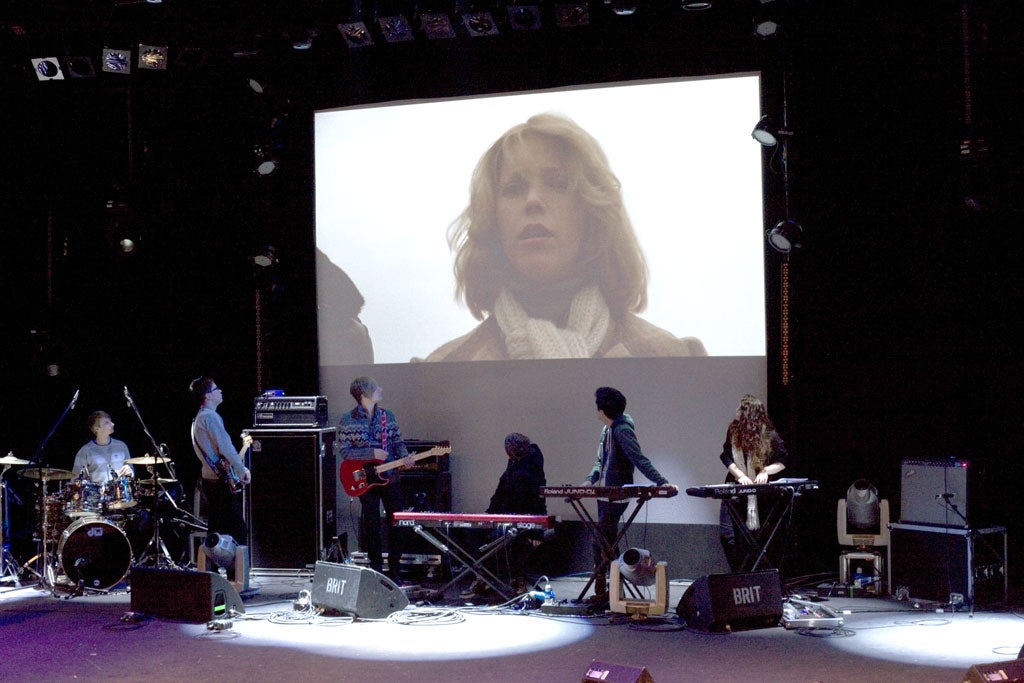 Brit School music students rehearsing their latest project