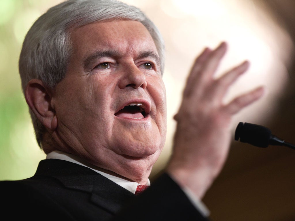 Gingrich is driven by an angry desire to block Mitt Romney